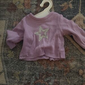 American Purple Sweater with Silver Star